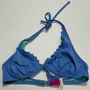 Victoria’s Secret 32C Ruffle Halter Bikini Top